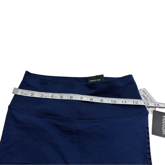 Victorias Secret Sport Seamless Stretch 7/8 Tight Women Blue Legging Sz Sm NWT - Picture 4 of 14